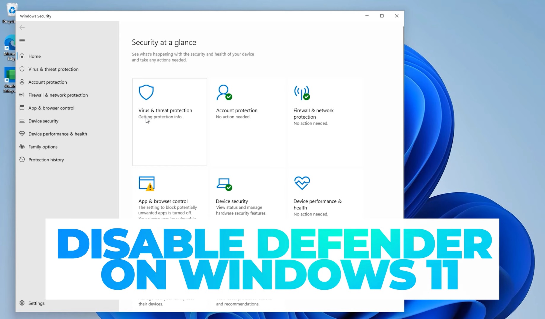 Cómo desactivar Windows Defender en Windows 11 |  Desactiva Windows Defender (permanente)